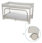 Maxi-Cosi Merlin Elegance Beige / Cestovní postýlka / 120×60 cm / Flash-Fold / od narození do 4 let (2611159111MC)