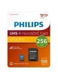 Philips microSDXC 256 GB + adaptér / Paměťová karta / Class 10 / UHS-I U3 / čtení 100 MB/s (FM25MP65B/00)