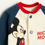 Mikina na cvočky Mickey Mouse -krémová - 62 CREAMY