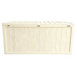 Zahradní úložný box 112x49x54cm, plast, béžová, AZB-G2075 CRM