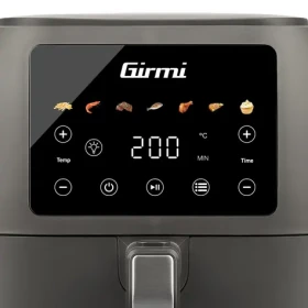 Girmi FG92 šedá / Horkovzdušná fritéza / 8 l / 1700 W / dotykový displej / 7 programů (FG92)