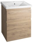 Aqualine ALTAIR umyvadlová skříňka 57x72,5x45cm, dub emporio