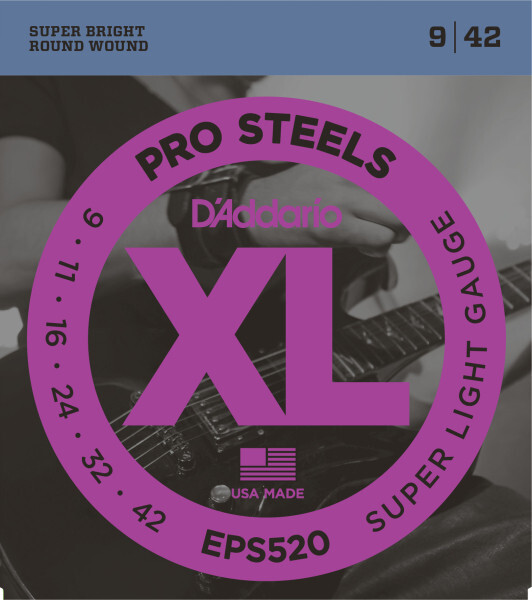 D'Addario EPS520 Pro Steels Regular Light - .009 - .042