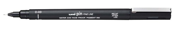 Uni PIN 003 liner 0,03 mm černý
