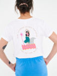 Femi Stories MANUEL WHT dámské tričko krátkým rukávem