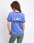 Tričko Patagonia W's Fitz Roy Foothills Ringer Tee Diver Blue