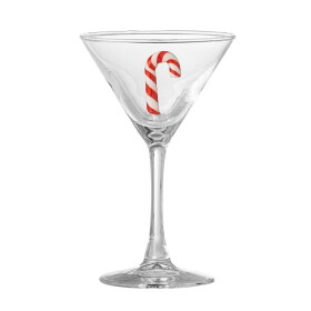 Bloomingville Sklenice na koktejl s dekorací Misa 170 ml cukrátko, sklo
