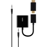 Renkforce RF-5234038 USB-C® / HDMI kabelový adaptér [1x USB-C® zástrčka - 1x HDMI zásuvka] černá stínění pletivem 0.15 m