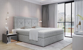 Boxspring Idris Rozměr: 140 x 200 cm, látka: Berlin 01