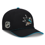 Pánská kšiltovka San Jose Sharks NHL Fanatics Black On Stage Podium Draft 2026 A-Frame Adjustable