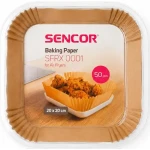SENCOR SFRX 0001 / Pečicí papír pro horkovzdušnou fritézu / 20 x 20 cm / 50 ks / pro SENCOR SFR 9000SS/9100SS (8590669405015)
