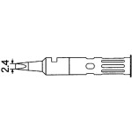 TOOLCRAFT KB-200 pájecí hrot dlátový, zahnutý Velikost hrotů 19.5 mm Délka hrotů 130 mm Obsah 1 ks