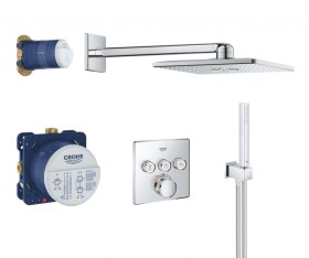 GROHE - Grohtherm SmartControl Perfect Sprchový set s termostatem pod omítku, 31 cm, 2 proudy, chrom 34706000