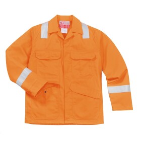 Montérková bunda BIZFLAME PLUS FR25 nehořlavá s reflexními prvky oranžová 3XL - oranžová