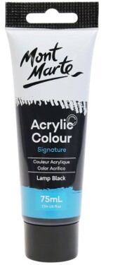 Mont Marte akrylová barva 75 ml černá Lamp Black