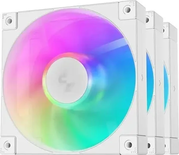 DeepCool FD12 ARGB WH / Ventilátor / 3× 120mm / ARGB / bílý (R-FD12-WHAPN3-G)