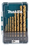 Sada vrtáků do kovu Makita HSS-TiN 10 ks D-72849