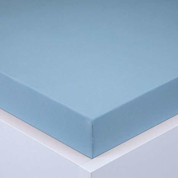 Napínací prostěradlo jersey EXCLUSIVE nebesky modré sada 2 ks 90 x 200 cm