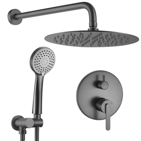 REA - Podomítková sprchová sada Ontario Gun Grey + BOX REA-P5504