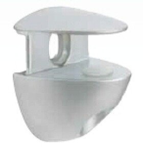 Italiana Ferramenta podpěra na sklo Cobrone barva: chrom, nelze po kusech; pouze celá balení: 2ks (15649)