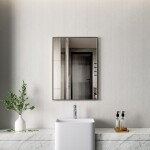 Erga Rectangle, obdélníkové zrcadlo 50x70 cm, černý rám, ERG-V01-RECTAGLE-5070-BK