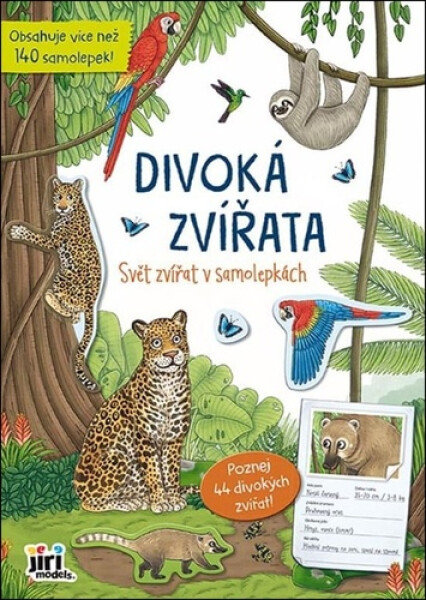 Svět zvířat v samolepkách Divoká zvířata