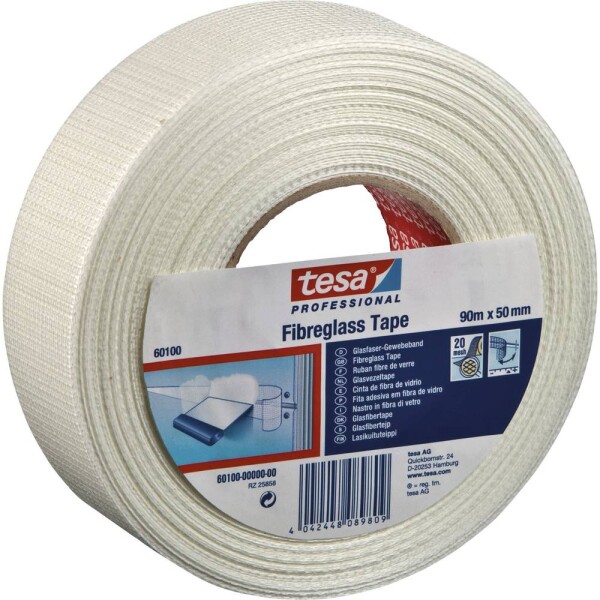 Tesa 60101-00001-00 páska se skelným vláknem tesa® Professional bílá (d x š) 45 m x 50 mm 1 ks - Tesa opravná páska 48 mm x 45 m bílá