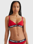 Dámská podprsenka LOGO UNDERBAND UNLINED TRIANGLE BRA UW0UW02721XLG červená Tommy Hilfiger