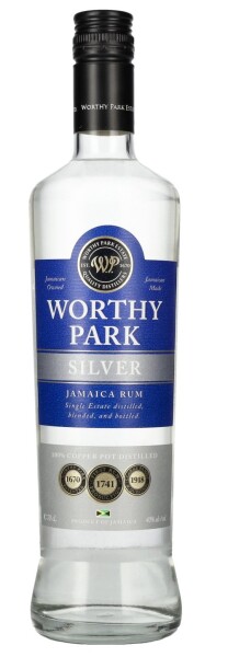 Rum-Bar Worthy Park Estate SILVER Pot Still Jamaica White Rum 40% 0,7 l (holá lahev)