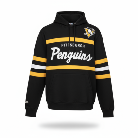 Mitchell Ness Pánská Mikina Pittsburgh Penguins Head Coach Hoodie Velikost: