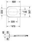 DURAVIT - Happy D.2 WC sedátko, bílá 0064610000