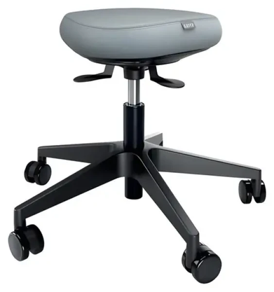 Leitz Ergo světle šedá / Balanční stolička / nosnost 110 kg / výška 47-60 cm / kolečka 360° (65770095)