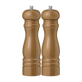 Ib Laursen Mlýnek na sůl nebo pepř Hazelnut Sůl, modrá barva, hnědá barva, dřevo, keramika