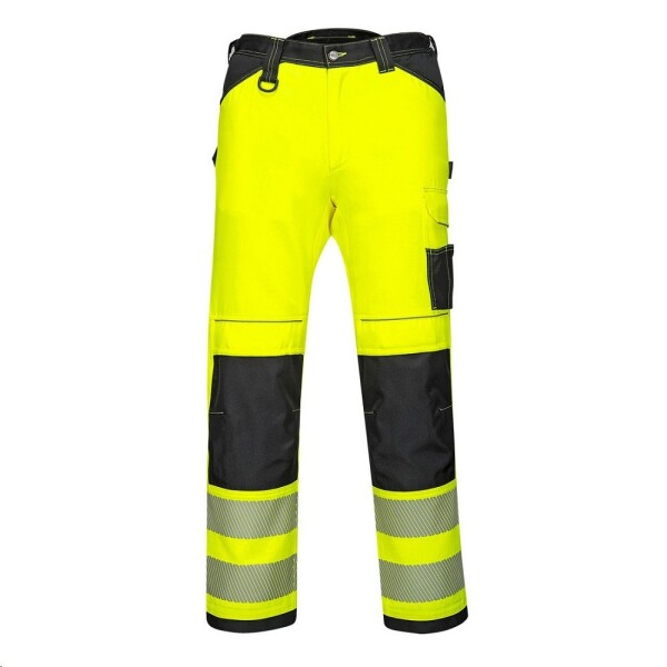 Kalhoty PW3 Hi-Vis pasové reflexní žluto-černé 64 žluto-černé