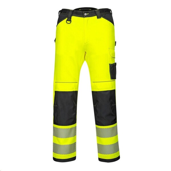 Kalhoty PW3 Hi-Vis pasové reflexní žluto-černé 52 žluto-černé