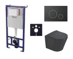 Cenově zvýhodněný závěsný WC set SAT do lehkých stěn / předstěnová montáž + WC SAT Infinitio SIKOSSINB78K SIKOSSINB78K