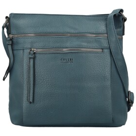 Stylová dámská koženková crossbody kabelka Orniva, modrá
