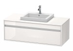 DURAVIT - Ketho Umyvadlová skříňka 43x120x55 cm, 1 zásuvka, lesklá bílá KT679602222