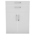 Sada 2 dvířka a 2 zásuvky bílá pro instalaci police Torino