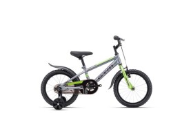 Dětské kolo CTM TOMMY, barva matná šedá/limetková, pneu 16", model 2025 - ZDARMA dopravné, seřízení a odborná montáž!
