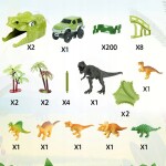 MalPlay Dinosauří mega autodráha 200 dílků