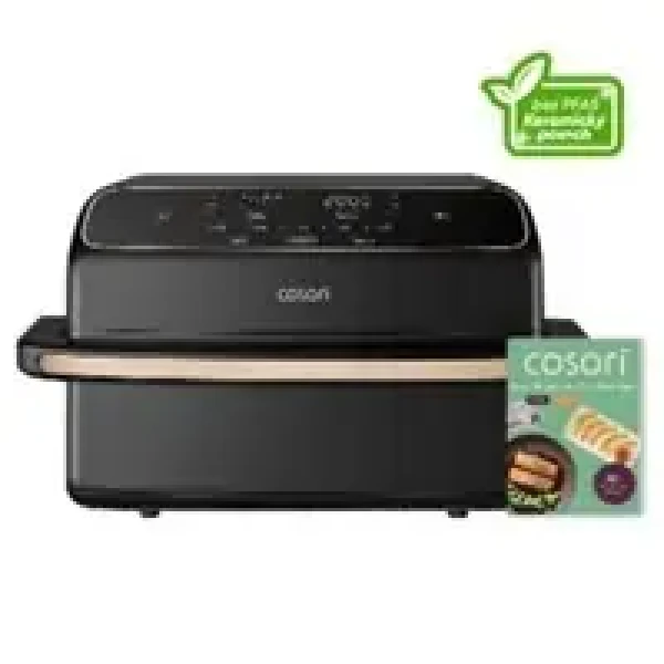 Cosori Dual Blaze TwinFry Compact černá / Horkovzdušná fritéza / 2700 W / 8.6 L / keramika (CAF-TF801-CEUR)