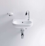 DURAVIT - D-Code Umývátko 36x27 cm, s 1 otvorem pro baterii vlevo, alpská bílá 07053600092