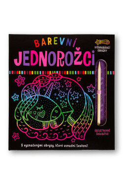 Barevní jednorožci Vyškrabávací obrázky