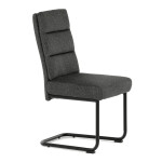 Jídelní židle, šedá, látka, DCL-P3107 GREY2