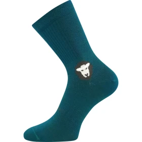 VOXX Ponožky dětské anatomicky tvarované BAREFOOTIK MERINO se stříbrem MODRO-ZELENÉ (3 páry) 25-29 124982