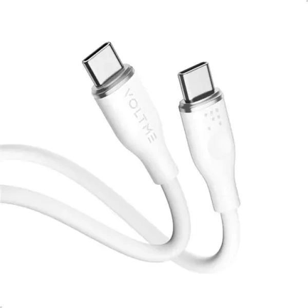 VOLTME Powerlink Moss Series CTC Kabel USB-C(M) 3A/60W 1m bílá / 2x USB-C(M) (C2021)