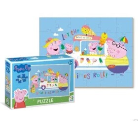 Puzzle Prasátko Peppa Zmrzlina