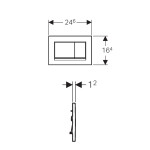 Geberit ovládací tlačítko 115.883.KJ.1 115.883.KJ.1