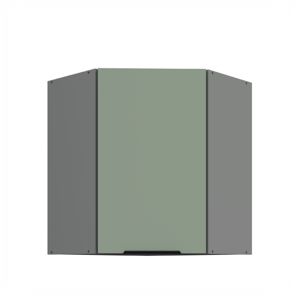 Horní rohová skříňka Aria ANT 60x60 GN-72 1F (45°) Barva korpusu: Antracit, Barva dvířek: SA - Aquamarine AFM